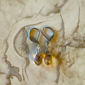 Champagne Quartz Earrings